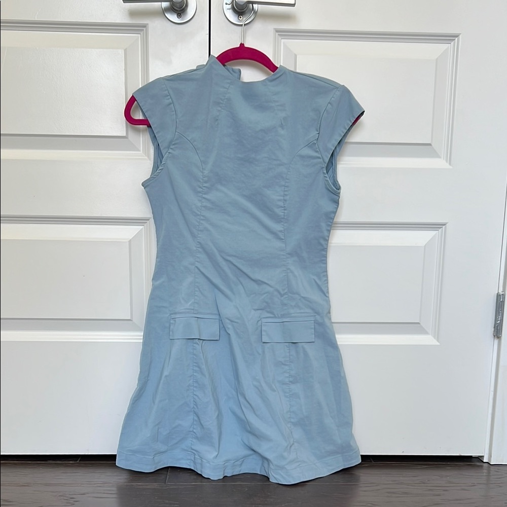 MAEVE CAP-SLEEVE MOCK-NECK MINI DRESS